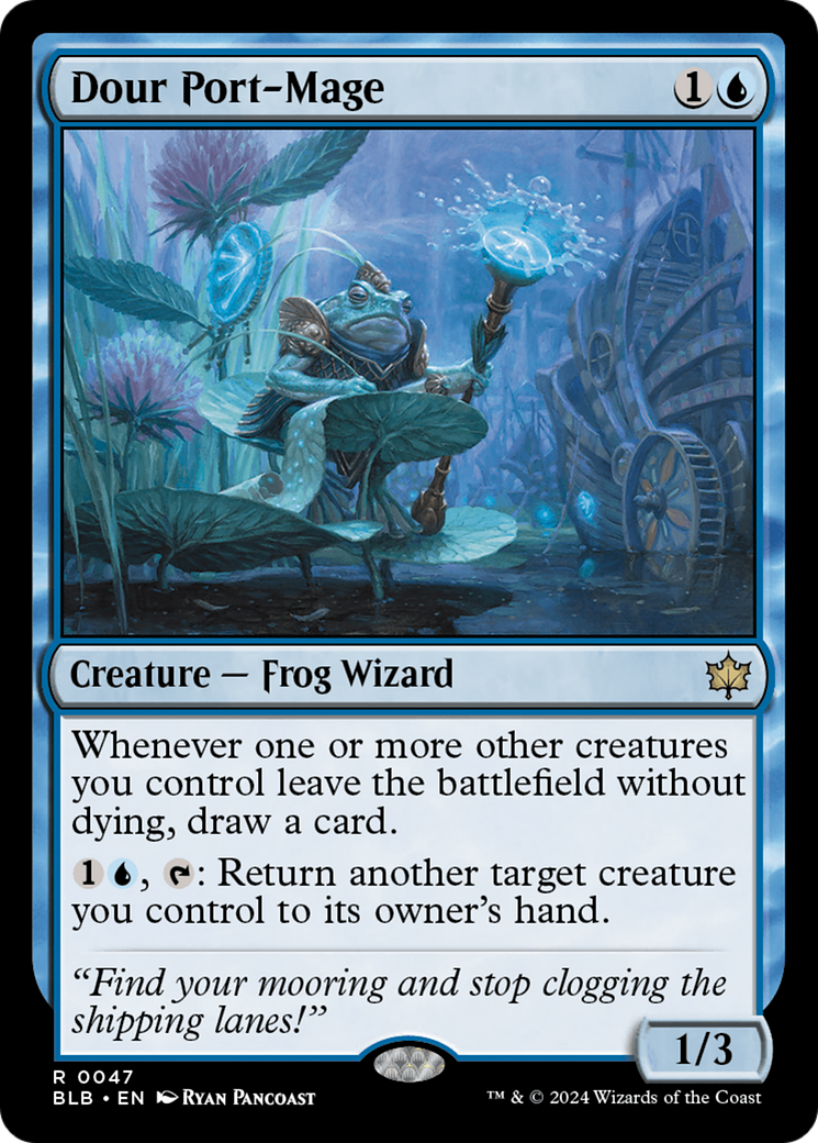 Dour Port-Mage [Bloomburrow] Foil
