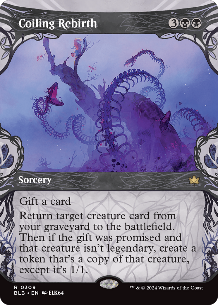 Coiling Rebirth (Showcase) [Bloomburrow] Foil