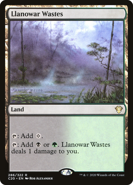 Llanowar Wastes (286) - Commander 2020