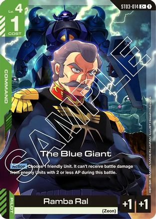 The Blue Giant (C+) (ST03-014) Holofoil- Starter Deck 03 Zeons Rush