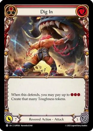 Dig In (Red) (SUP036) Rainbow Foil - Super Slam