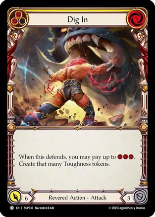 Dig In (Yellow) (SUP037) Rainbow Foil - Super Slam