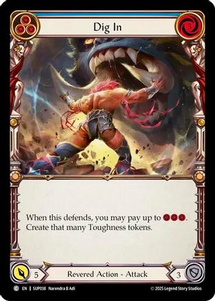 Dig In (Blue) (SUP038) Rainbow Foil - Super Slam