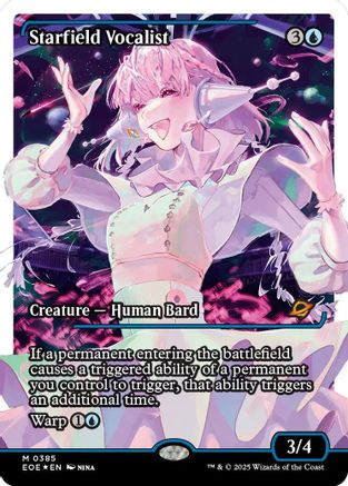 Starfield Vocalist (Showcase) (385) Fracture Foil - Edge of Eternities