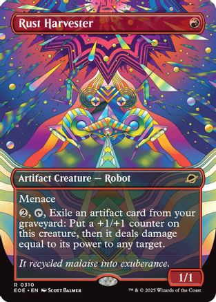Rust Harvester (Borderless) (310) Foil - Edge of Eternities