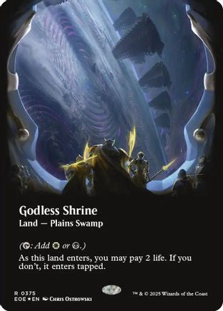 Godless Shrine (Borderless) (375) Galaxy Foil - Edge of Eternities