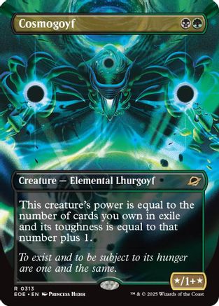 Cosmogoyf (Borderless) (313) Foil - Edge of Eternities