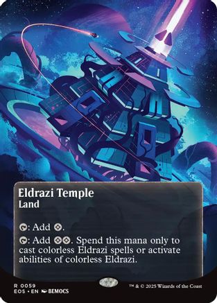 Eldrazi Temple (Borderless) (059) - Edge of Eternities: Stellar Sights