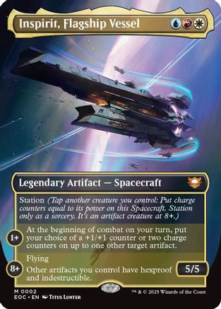 Inspirit, Flagship Vessel (Borderless) (002) - Commander: Edge of Eternities