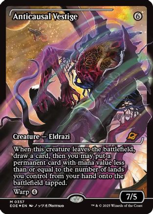 Anticausal Vestige (Showcase) (357) Foil - Edge of Eternities