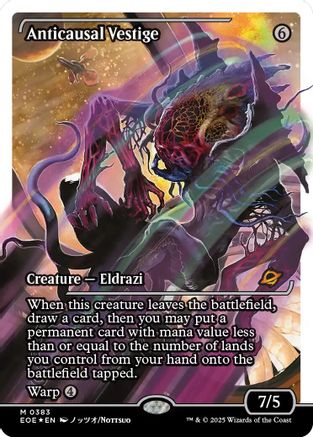 Anticausal Vestige (Showcase) (383) Fracture Foil - Edge of Eternities