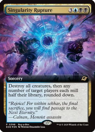 Singularity Rupture (Extended Art) (398) Foil - Buy-A-Box Promos
