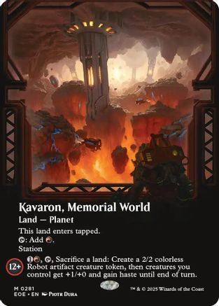 Kavaron, Memorial world (Borderless) (281) Foil - Edge of Eternities