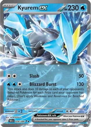 Kyurem ex (28) Holofoil - SV Black Bolt