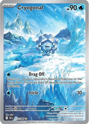 Cryogonal - 111/086 (111) Holofoil - SV Black Bolt