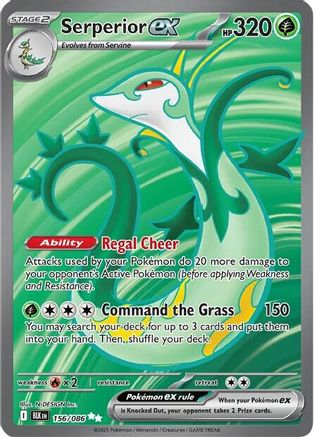 Serperior ex - 156/086 (156) Holofoil - SV Black Bolt