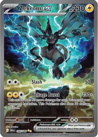Zekrom ex - 166/086 (166) Holofoil - SV Black Bolt