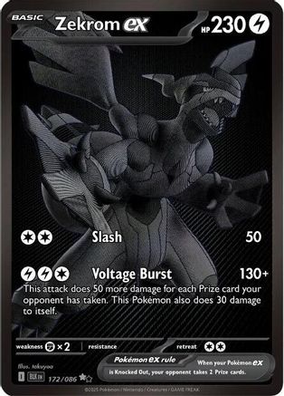 Zekrom ex - 172/086 (172) Holofoil - SV Black Bolt