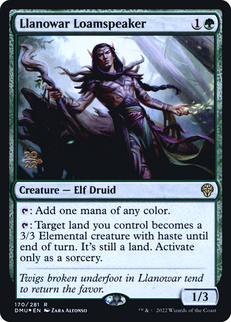 Llanowar Loamspeaker (170) Foil - Dominaria United Promos
