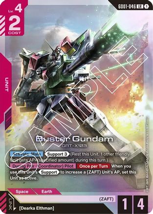 Buster Gundam (GD01-046) Holofoil- Newtype Rising