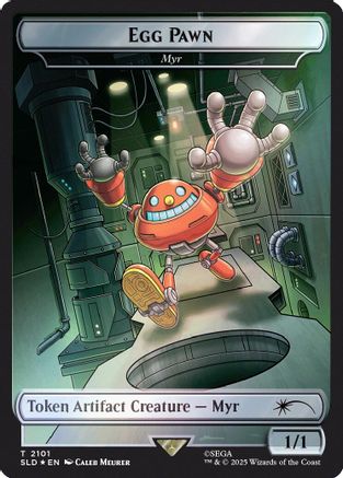Egg Pawn – Myr Token (2101) Foil - Secret Lair Drop Series