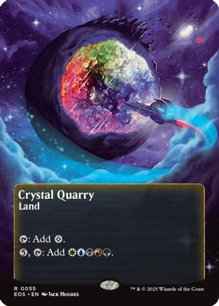 Crystal Quarry (Borderless) (055) Foil - Edge of Eternities: Stellar Sights