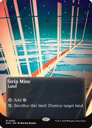 Strip Mine (Borderless) (085) Foil - Edge of Eternities: Stellar Sights