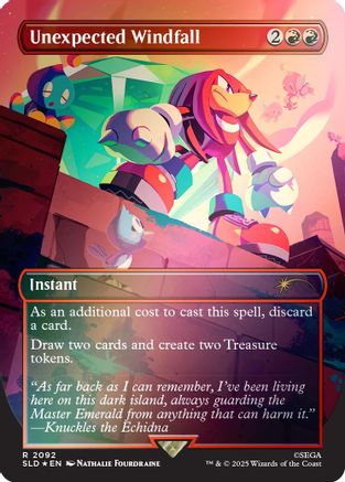 Unexpected Windfall (2092) (Rainbow Foil) (2092) Foil - Secret Lair Drop Series
