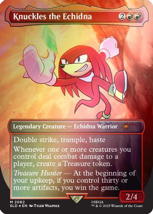 Knuckles the Echidna (2082) Foil - Secret Lair Drop Series