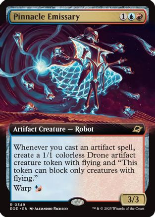 Pinnacle Emissary (Extended Art) (349) Foil - Edge of Eternities