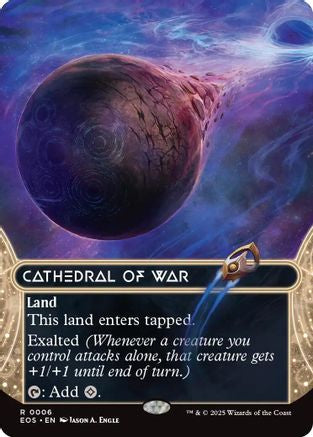 Cathedral of War (Borderless) (006) Foil - Edge of Eternities: Stellar Sights