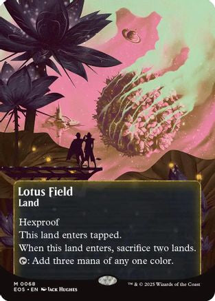 Lotus Field (Borderless) (068) Foil - Edge of Eternities: Stellar Sights