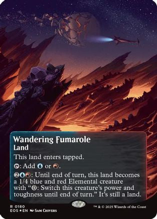 Wandering Fumarole (Borderless) (180) Galaxy Foil - Edge of Eternities: Stellar Sights