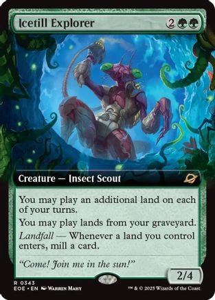Icetill Explorer (Extended Art) (343) Foil - Edge of Eternities