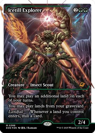 Icetill Explorer (Showcase) (388) Fracture Foil - Edge of Eternities