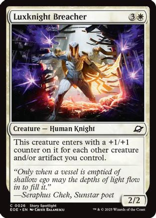 Luxknight Breacher (026) Foil - Edge of Eternities