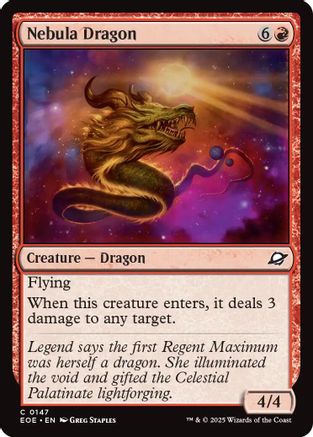 Nebula Dragon (147) Foil - Edge of Eternities
