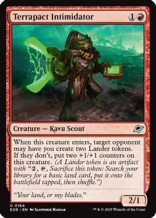 Terrapact Intimidator (164) Foil - Edge of Eternities