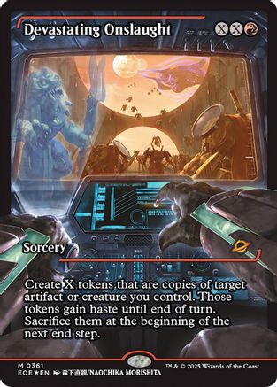 Devastating Onslaught (Showcase) (361) Foil - Edge of Eternities