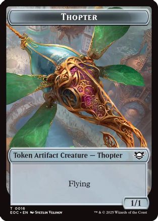 Thopter (0016) // Gnome (0011) Double-Sided Token - Commander: Edge of Eternities