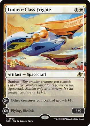 Lumen-Class Frigate (Prerelease) (025) Foil - Edge of Eternities
