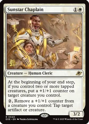 Sunstar Chaplain (Prerelease) (040) Foil - Edge of Eternities