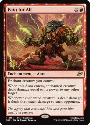 Pain for All (Prerelease) (151) Foil - Edge of Eternities