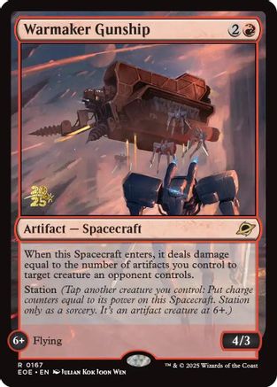Warmaker Gunship (Prerelease) (167) Foil - Edge of Eternities