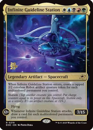 Infinite Guideline Station (Prerelease) (219) Foil - Edge of Eternities