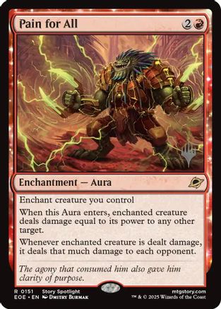 Pain for All (Promo Pack) (151) Foil - Edge of Eternities