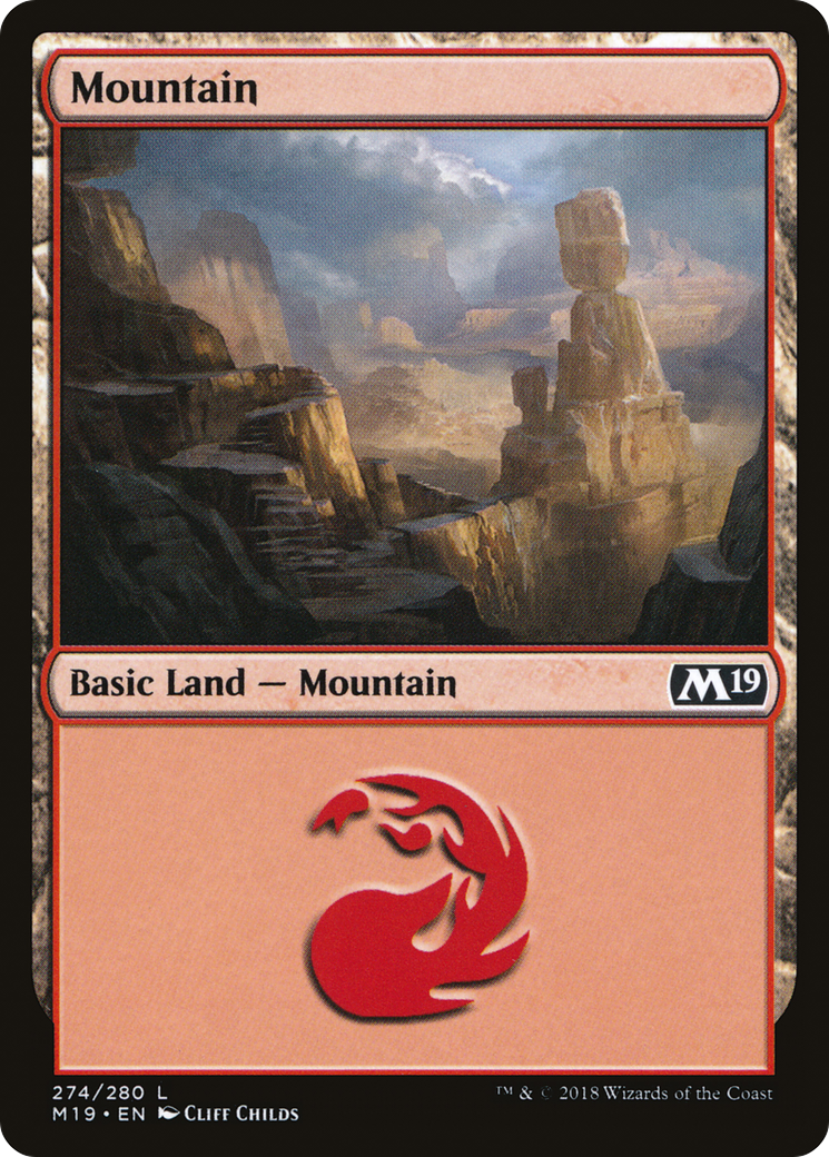 Mountain (274) Foil - Core Set 2019