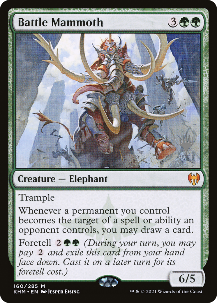 Battle Mammoth (Promo Pack) [Kaldheim Promos] | Silver Goblin