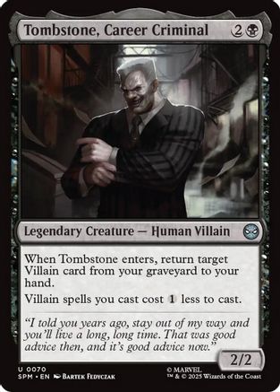 Tombstone, Career Criminal (070) Foil - Marvel's Spider-Man