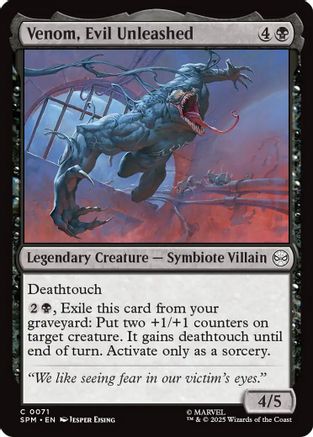 Venom, Evil Unleashed (071) Foil - Marvel's Spider-Man